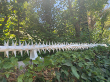 Load image into Gallery viewer, single row rotating spikes, Star rotating spikes, wall spikes, most effective anti-climb wall spikes, security spike, protect your home, secure your home business, security south africa, Spike-it security, Rola spikes, Star Spikes, rotating security spikes, wall spikes, vibracrete spikes, brick wall spikes,