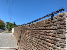 Load image into Gallery viewer, single row rotating spikes, Star rotating spikes, wall spikes, most effective anti-climb wall spikes, security spike, protect your home, secure your home business, security south africa, Spike-it security, Rola spikes, Star Spikes, rotating security spikes, wall spikes, vibracrete spikes, brick wall spikes,