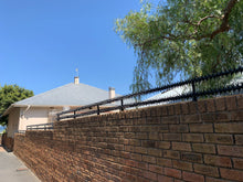 Load image into Gallery viewer, Double row rotating spikes, Star rotating spikes, wall spikes, most effective anti-climb wall spikes, security spike, protect your home, secure your home business, security south africa, Spike-it security, Rola spikes, Star Spikes, rotating security spikes