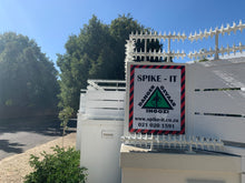 Load image into Gallery viewer, Double row rotating spikes, Star rotating spikes, wall spikes, most effective anti-climb wall spikes, security spike, protect your home, secure your home business, security south africa, Spike-it security, Rola spikes, Star Spikes, rotating security spikes