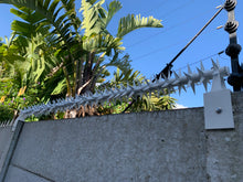Load image into Gallery viewer, single row rotating spikes, Star rotating spikes, wall spikes, most effective anti-climb wall spikes, security spike, protect your home, secure your home business, security south africa, Spike-it security, Rola spikes, Star Spikes, rotating security spikes, wall spikes, vibracrete spikes, brick wall spikes,