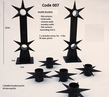 Load image into Gallery viewer, double row rotating security spikes bracketwall spikes security spikes metal spikes clearvu spikes betaview spikes palisade spikes rotating spikes rola spikes starwallspikes vibracrete wall spikes home security hyperstore