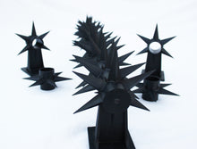 Load image into Gallery viewer, Single row flat bracket - Rola Security Spikes security spikes metal spikes clearvu spikes betaview spikes palisade spikes rotating spikes rola spikes starwallspikes vibracrete wall spikes home security hyperstore anticlimb security solutions fencing barbwire electric fencing cctv starwall spikes rotating spikes maximum security crime prevention Star Security Spikes Starwall Spikes Rola Spikes Rotating spikes