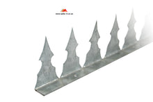 Load image into Gallery viewer, Castle Spike 90 degrees supplied in 1.5m lengths wall spikes security spikes metal spikes clearvu spikes betaview spikes palisade spikes
