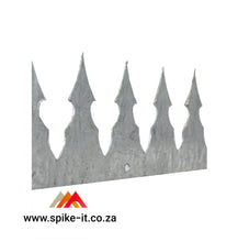 Load image into Gallery viewer, Castle Spikes 180 degrees supplied in 1.5m lengths cleavu spikes betaview viibracrete spikes paslisade spikes