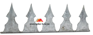 Castle Spikes 90 degrees supplied in 1.5m lengths Castle Spike 90 degrees supplied in 1.5m lengths wall spikes security spikes metal spikes clearvu spikes betaview spikes palisade spikes