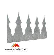 Load image into Gallery viewer, Castle Spikes 180 degrees supplied in 1.5m lengths cleavu spikes betaview viibracrete spikes paslisade spikes
