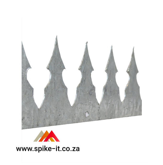 Castle Spikes 180 degrees supplied in 1.5m lengths cleavu spikes betaview viibracrete spikes paslisade spikes